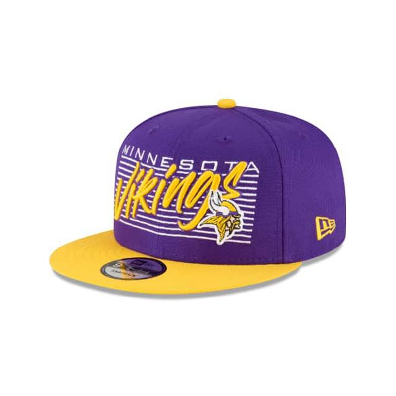 NFL Minnesota Vikings Retro 9Fifty Snapback (UCA7879) - Purple New Era Caps